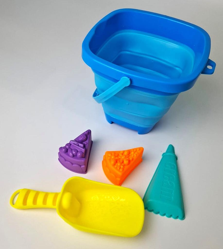 Sandbox Bucket with Toys - Blue