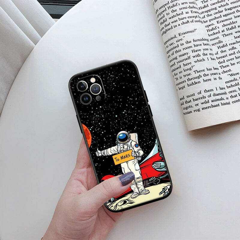 MH15 Astronaut Space Moon Phone Shell for Samsung S20 S21 S22 S23 S24 FE Ultra Plus Lite S21S A55 A07 A17 F06 F16 M06 M16 M56 A36 A37 A57