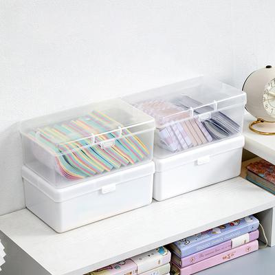 Koreańskie Przezroczyste Pudełko do Przechowywania Blind Box Karta Pocard Pudełko do Przechowywania Organizer na Karty Klasyfikacja Pudełko z Klapką