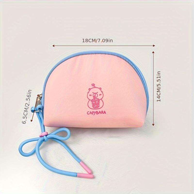 

1 шт. Дорожная портативная косметичка для хранения косметики, сумка-органайзер для макияжа на молнии, женская косметичка для хранения помады и туалетных принадлежностей