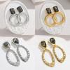 Charming Women's Earrings Irregular Surface Design Dangle Earrings Hollow Geometric Earrings  Gifts