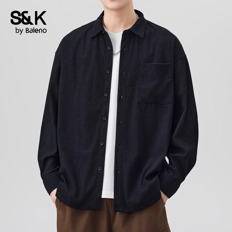 Baleno Men's Loose Fit S&K Shirt Jacket