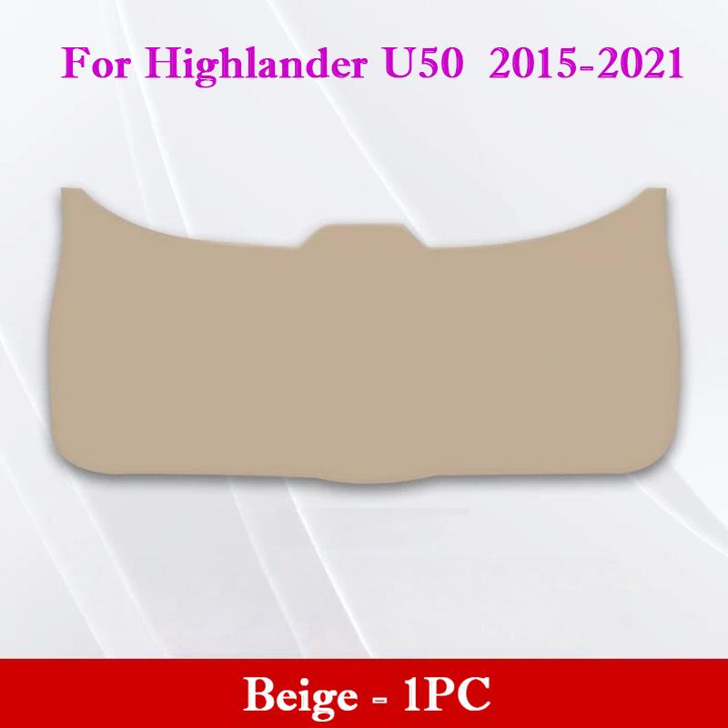 For Toyota Highlander U70 U50 U40 2009-2026 Car Trunk Door Anti Kick Pad Tailgate Protection Mat Cargo Liner Interior Accessorie
