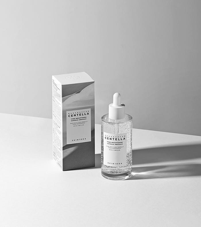 Skin1004 Madagascar Centella Tone Brightening Capsule Ampoule – Vegan, Radiance-Boosting Serum with Niacinamide & Centella Asiatica, Korean