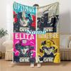 Transformers Fans (2) Customize Text Blanket Throw Customizable Blanket Soft & Cozy Perfect for Chair Livingroom Home Decor Bed All-Season Use