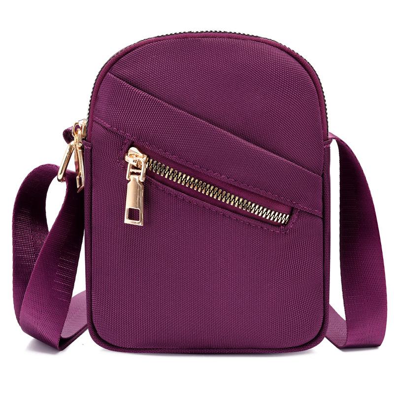 New Large-capacity Mobile Phone Bag Shoulder Bag Messenger Bag Fashionable and Simple Casual Nylon Bag Women