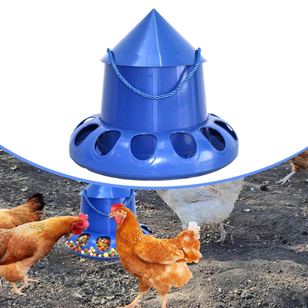 Pigeon Feeder Food Dispenser Easy To Clean Removable Lid Large Capacity Automatic Feeding Bucket for Cockatiel Quail Parrot