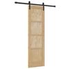 Sliding Door Natural 61 X 198.5 Cm Solid Pine Wood