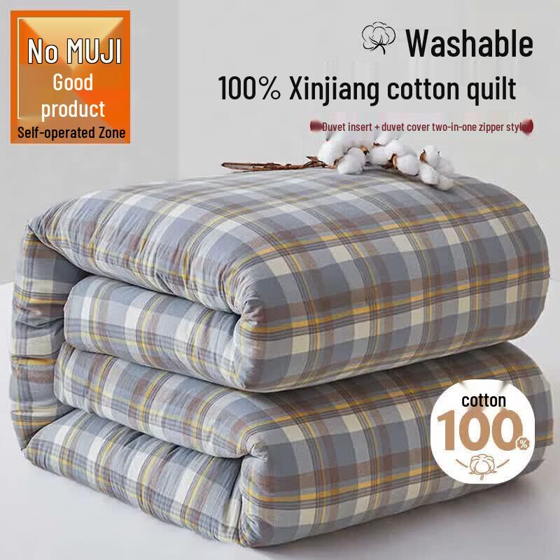 Muji 100% Cotton Winter Quilt with Removable Cover 200x230cm - 6 jin