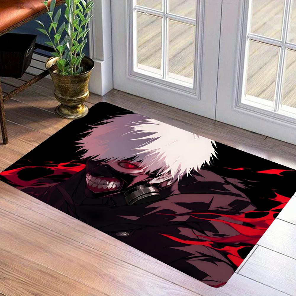 Tokyo Ghoul Floor Mat Flannel Door Mat Non-Slip Bedroom Living Room Home Decor