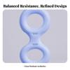 Silicone Hand Exerciser Flexible Figure-Eight Grip Loop Lightweight for Travel