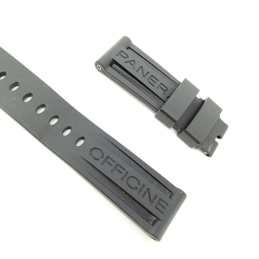 Used PANERAI Panerai Watch Strap Genuine Rubber Strap 24mm