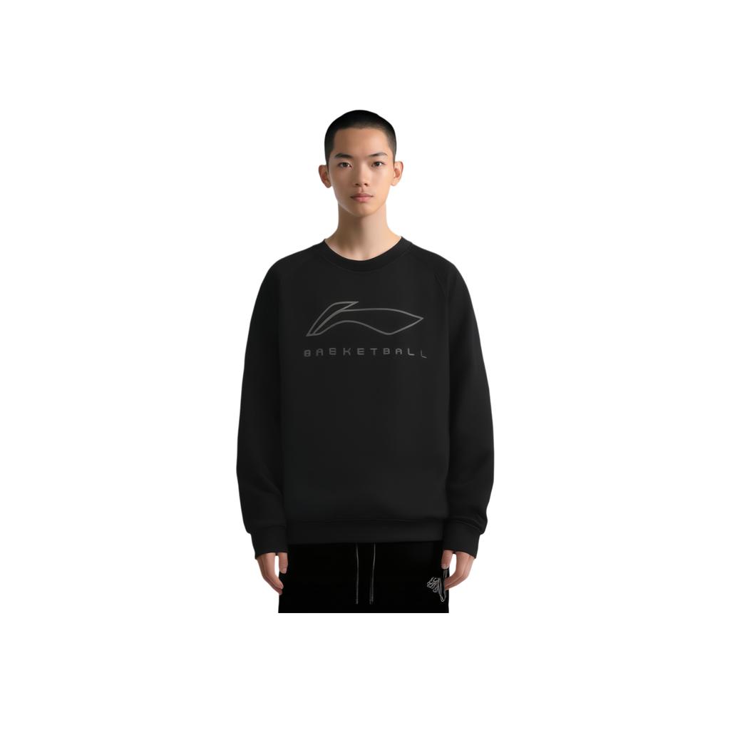 Li Ning Professional Basketball Series Round Neck Pullover Comfortable Versatile Sweatshirt Men Sweatshirt AWDV547-1