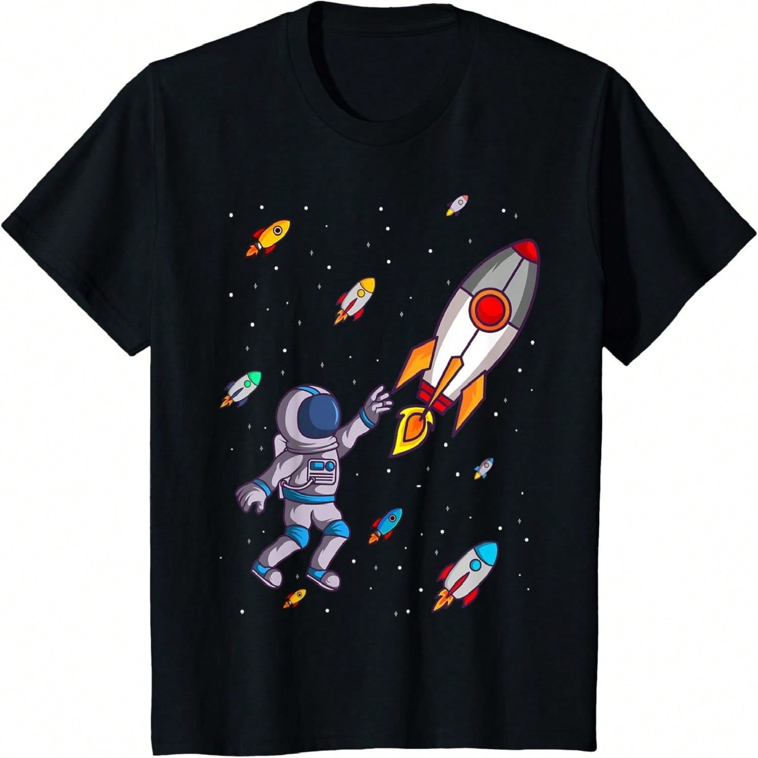 Kids Prospective Rocket Scientist  Spacecraft Satellite Rockets T-Shirt S
