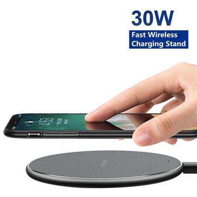 מטען אלחוטי 30W עבור IPhone13 12 11 X XR XS 8 תחנת עגינה אלחוטית מהירה עבור Samsung Xiaomi Huawei OPPO Phone Qi מטען אלחוטי