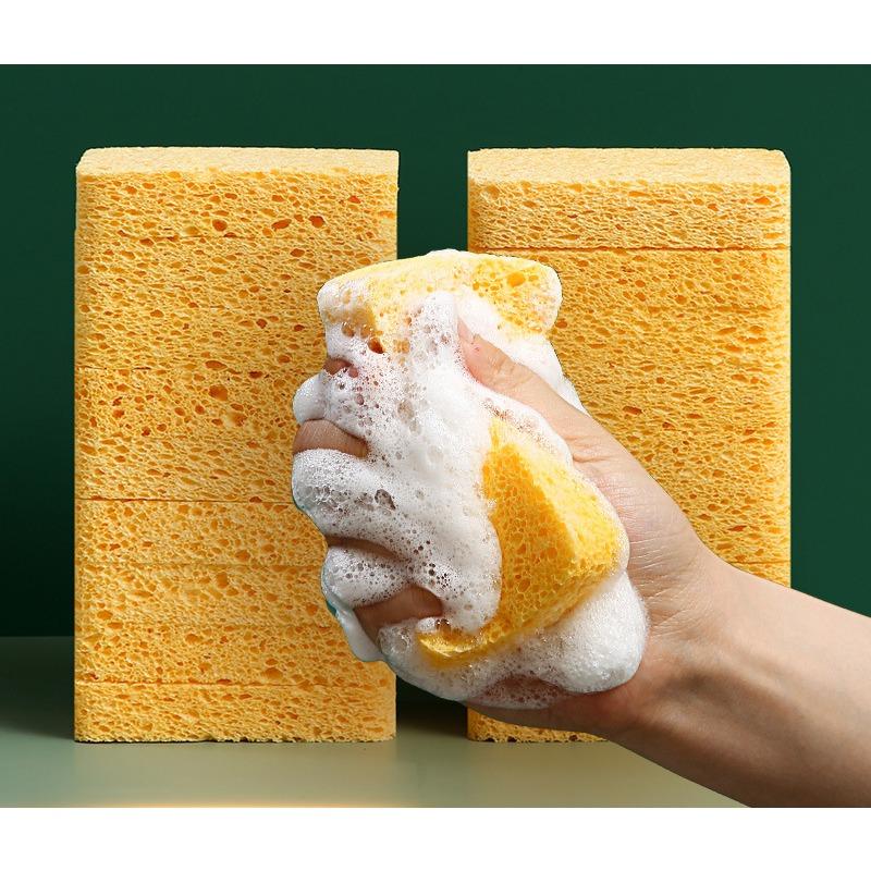 Wood Pulp Cotton Dishwashing Sponge Is Not Easy To Get Oil Magic Sassafras Kitchen Cleaning Wood Pulp Sponge Magic Wipe Wood Pulp Dishwashing Cotton