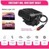 2025 Car Heater Portable Defroster Defogger Auto Dryer 12V/24V Cigarette Lighter Plug PTC Heating Easy Install Accessory