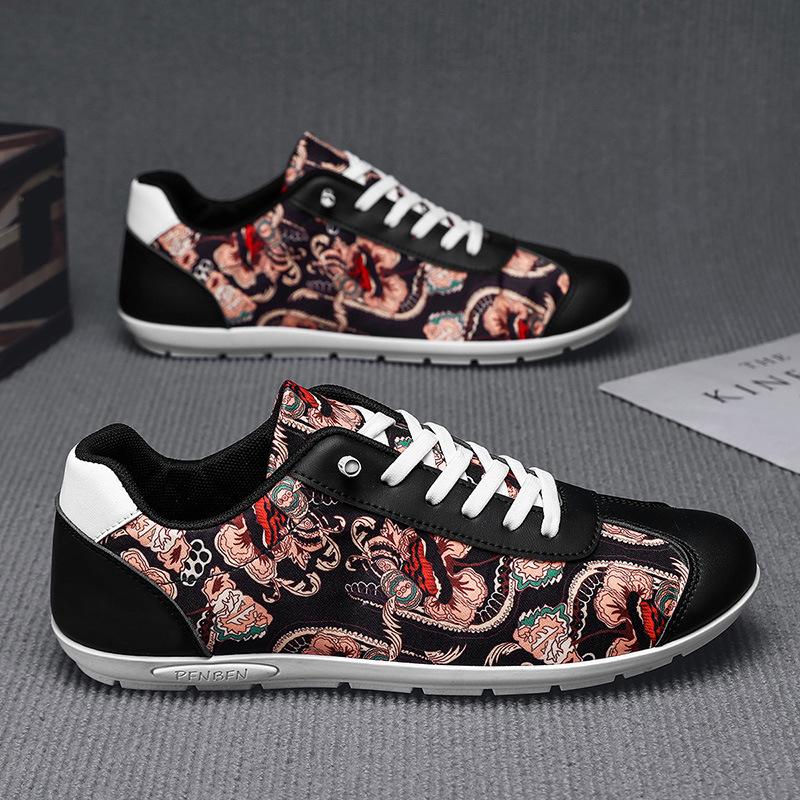 Chinese Style Men's Shoes Guochao Board Shoes Sports and Leisure Forrest Gump Shoes Internet Celebrity Fashion Explosion Ins Korean Version of Versat