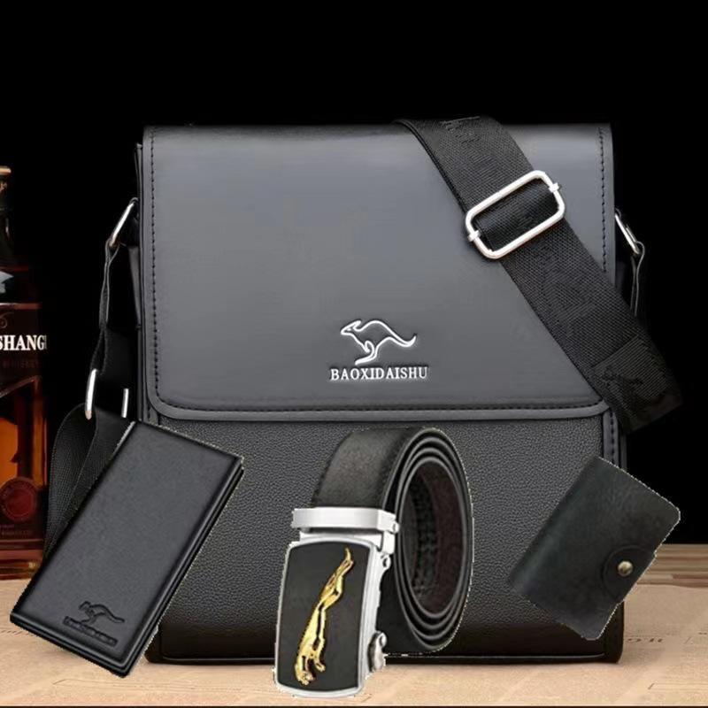 Sac bandoulière pour homme en cuir PU - Affaires Décontracté, Élégant, Polyvalent et Léger de Luxe pour le Voyage