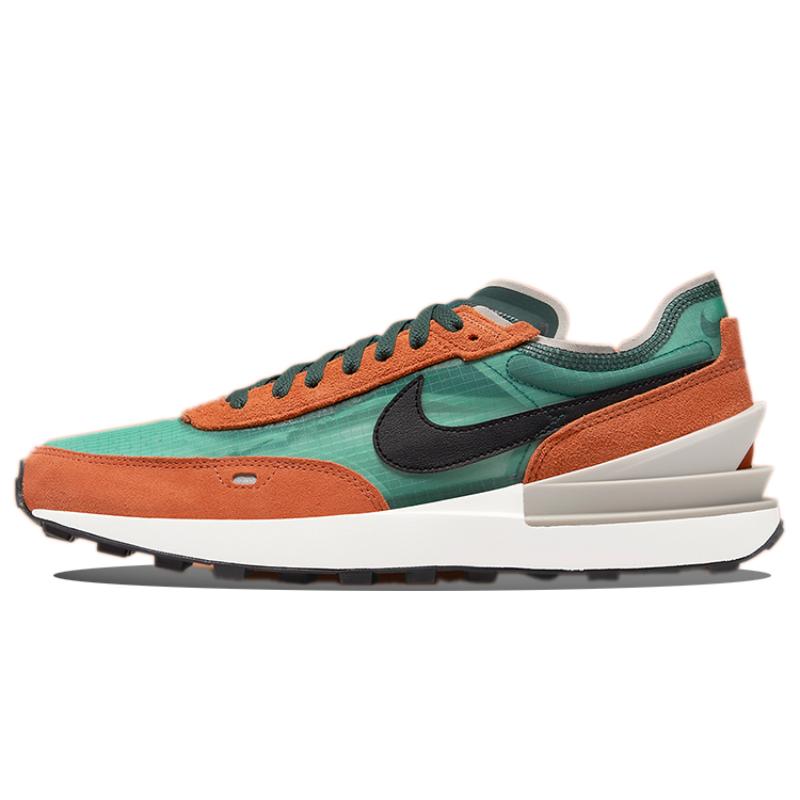 Nike Waffle One Se Pro Green Rush Orange Sneakers DD8014-300