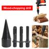 42mm Wood Drill Bit Splitter with Square/Round/Hex Shank Firewood Splitter Driller Firewood Splitting Drill Bit for Hammer Drill