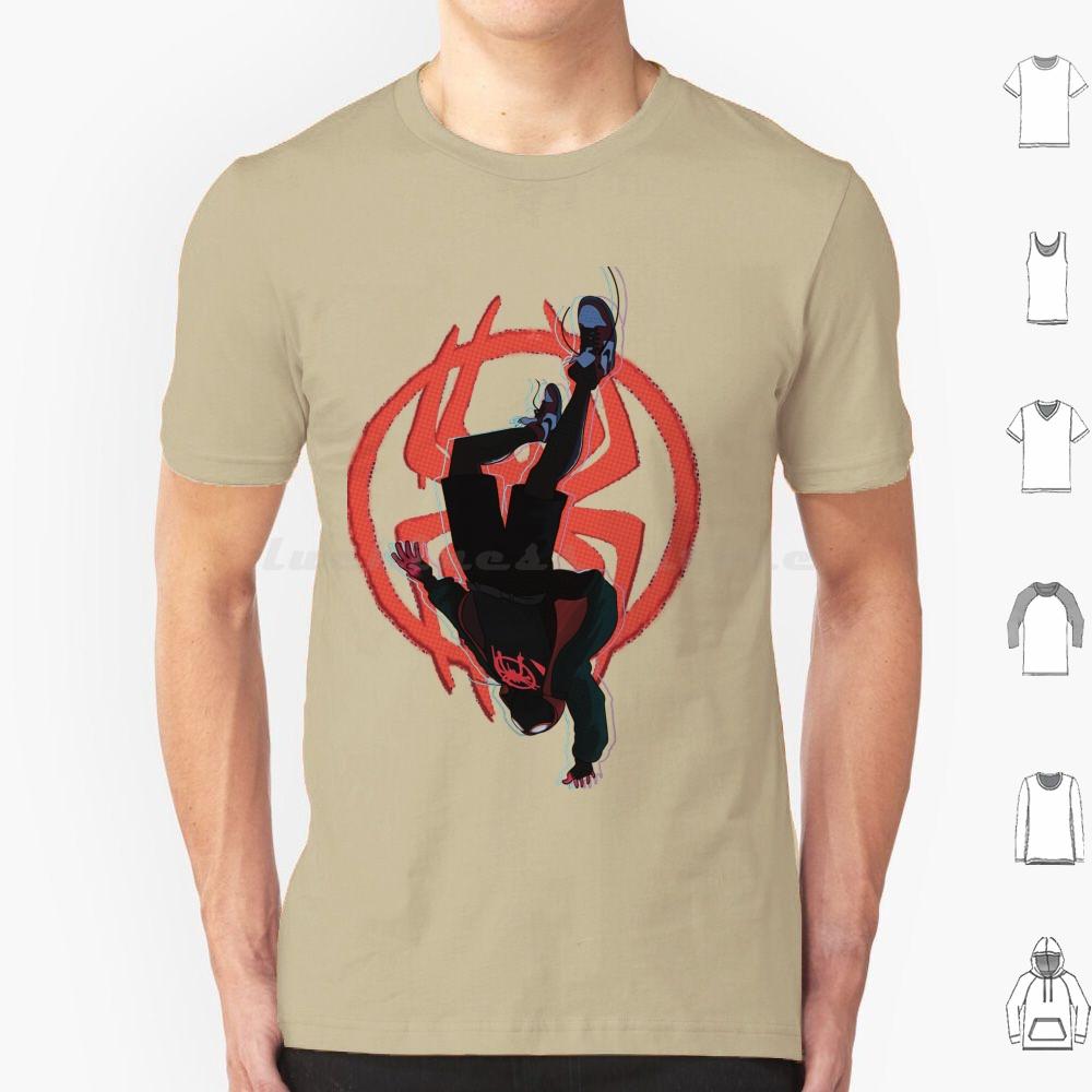 Miles Morales T Shirt 6xl Cotton Cool Tee Miles Morales Into The Spider Verse Across The Spider Verse Animation Cartoon Spider