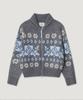 MELLY&ROSE Rose Cowitchan Zip-Up Knit Blouson (310252)_Gray