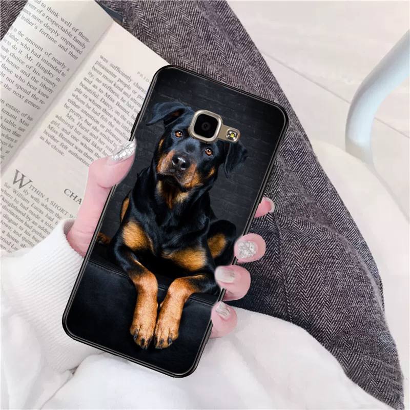FHNBLJ Cute Rottweiler Dog Phone Case for Samsung A51 A30s A52 A71 A12 for Huawei Honor 10i for OPPO vivo Y11 cover