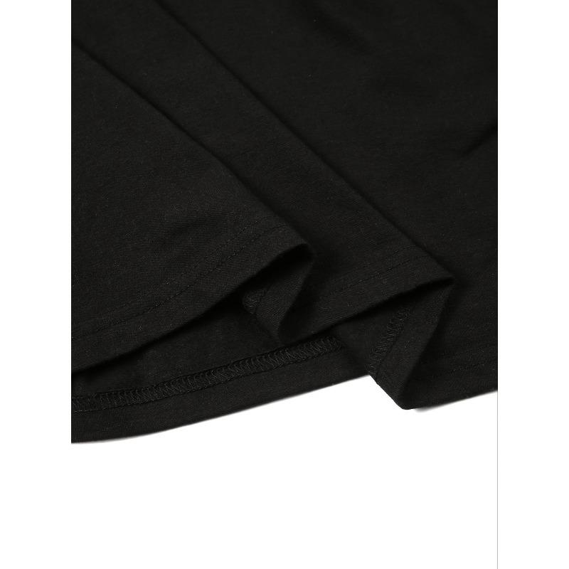 European Sizes Men'S Gothic Rose & Skull Print Oversized T-Shirt - Loose Fit Round Neck Short Sleeve,  Machine Washable Comfort, Gothic Statement Top