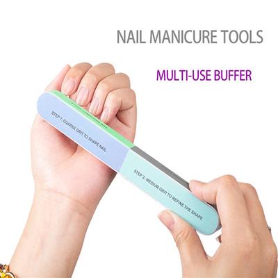 Pilník na nechty Šesťstranný nail Buff Multi-use Buffer Art Frosted Manikúra Nástroje Skvelá kvalita Profesionálna Beauty Oprava nechtov