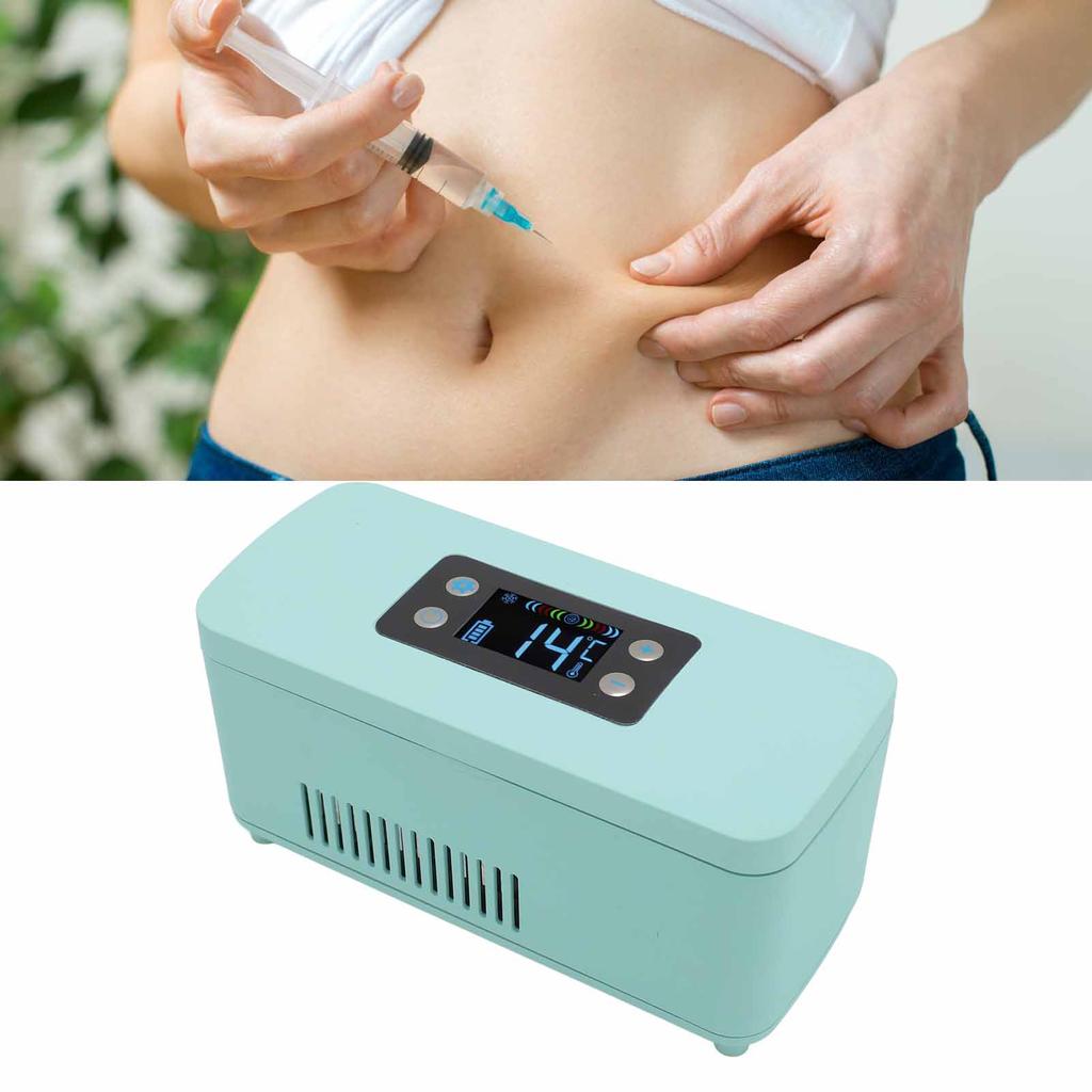 Insulin Refrigerator Box Constant Temperature USB Charging Insulin Cooler Reefer with Storage Bag