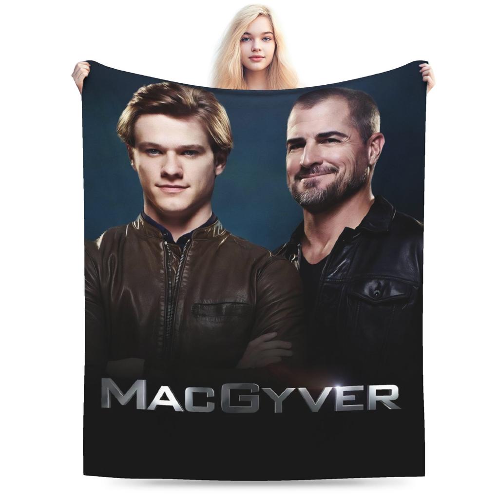 MacGyver TV Series Blankets Quality Warm Throw Blanket Winter Kids Adult Couch Chair Novelty Bedspread