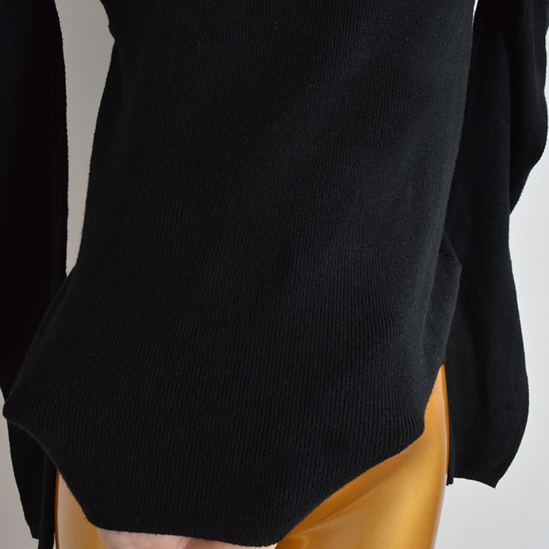 Spring & Fall New Arrival Fashion Bubble Shoulder Long Sleeves Inner Wear Bottoming Shirt for Women Silm Slimming Sweater Pullover All-Matching Tops
