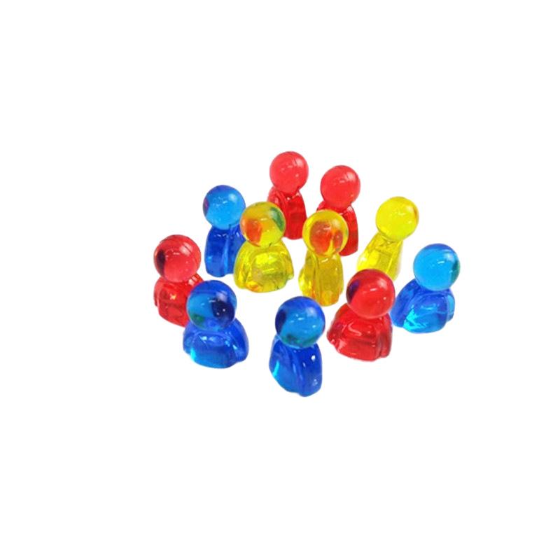 Transparent Snowman Doll Chess Set: Chess, Checkers, Monopoly Tabletop Game Accessories