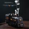 Aroma Diffuser with Timer 300ml Vintage Train Diffuser, Steam Locomotive Humidifier Remote & LED Unique Desk Accessories for Study Light, 2 Mist Modes