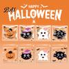 Cookie Bags for Candy Buffet 100 Pcs Small Halloween Treat Bags, Self Adhesive Seal Clear Dessert Cute Cartoon Pouches Trick or Party Favors