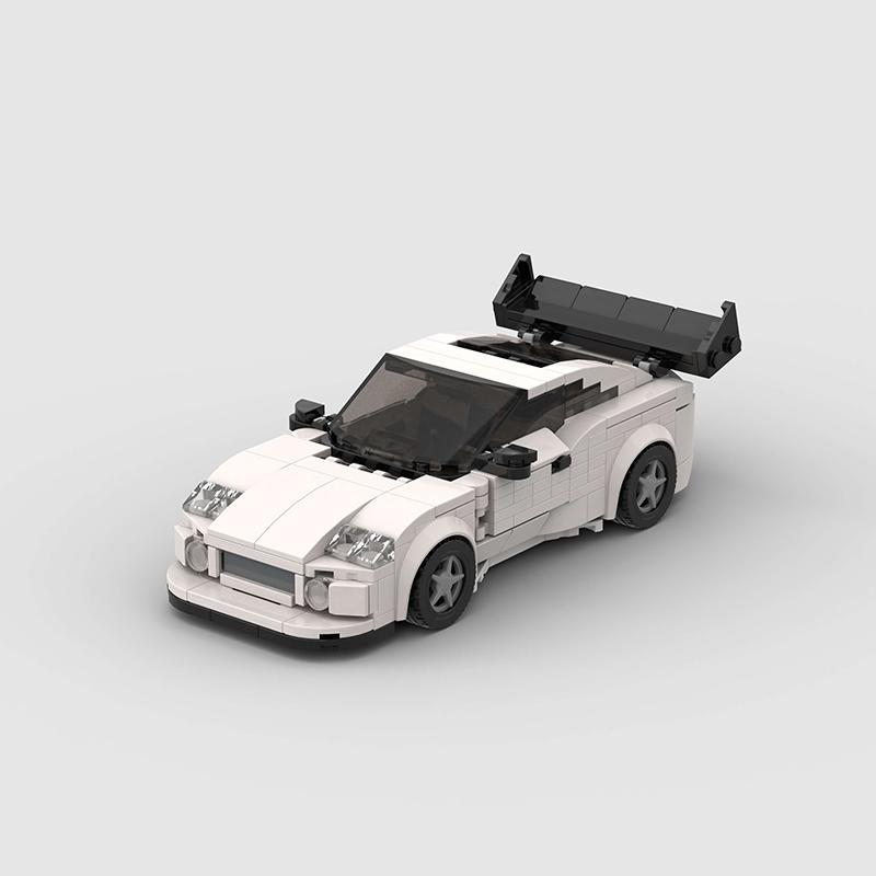 MK4 Supra MOC Speed Car Fast Super Race Vehicle Technical model Building Block Racing Rally Sports Brick Christmas Gift City