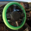 Car Steering Wheel Cover with Lamb Grain Leather Steering Wheel Cover without Inner Ring Elastic Band Handle Cover