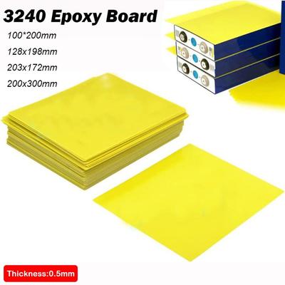 New 3240 Epoxy Board High Temperature Resistant Yellow Circuit Insulation Board Protection Board Battery