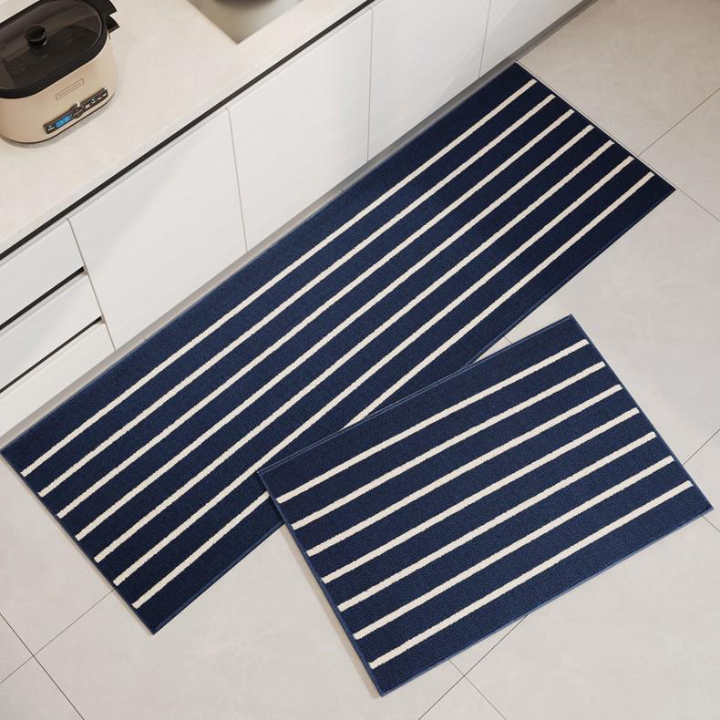 Absorbent Non-slip Striped Floor Mat for Kitchen, Bathroom, and Entryway