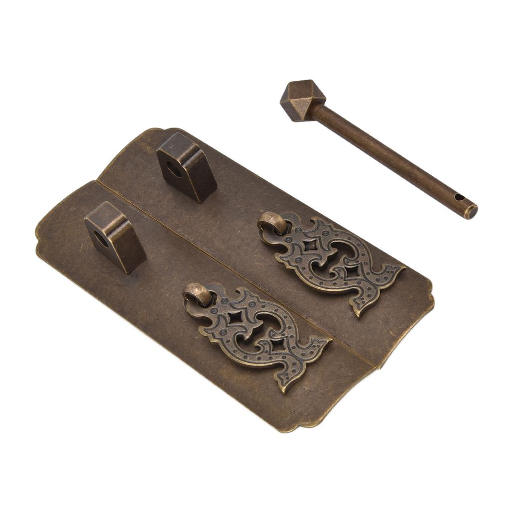 Chinesischer Antiker Messinggriff Retro Exquisit Einfache Installation Orientalische Schrankgriffe für