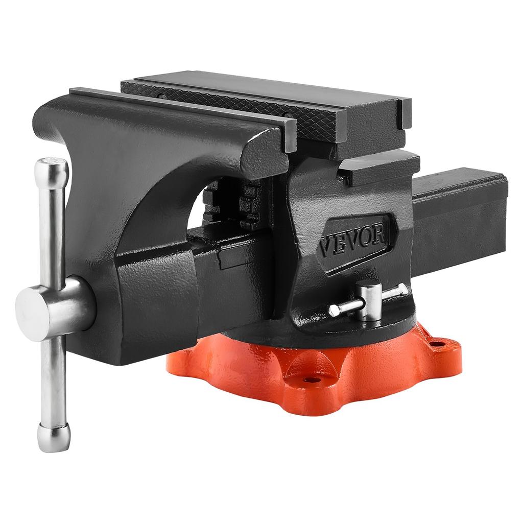 VEVOR Bench Vise, 203 mm(8") Jaw Width, 203 mm(8") Max Jaw Opening Multipurpose Vise with 360 degreesSwivel Locking Base