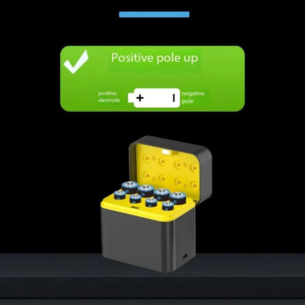 8 Slots Smart Battery Charger 1.5V AA/AAA Battery Charging Case  For 1.5V AAA/AA Lithium Batteries