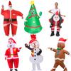 Inflatable Garment Christmas Halloween Inflated Santa Claus Snowman Tree Cosplay Costume Carnival Xmas Party Festival Props