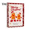 Compact Gift Presentation Folder Christmas Card Book, 7" x 5" Spiral Bound Merry Portable Memory Keeper for Cash Booklet, Greeting Album, Personalized