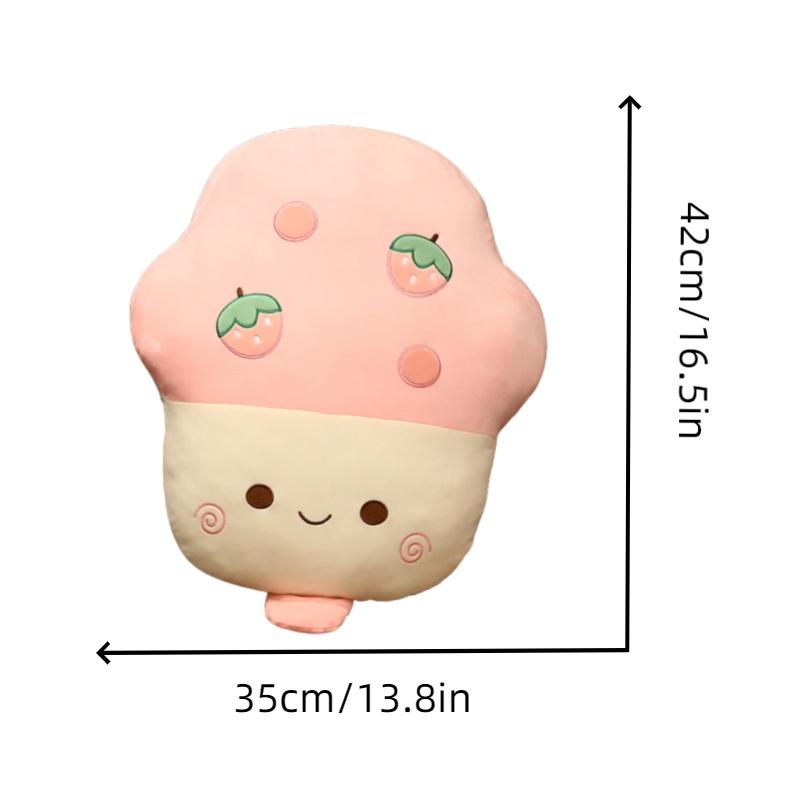 

Cute Ice Cream Throw Pillow Plush Doll Soft And Colorful Design Perfect For All Ages Strawberry,42cm/16.5in