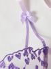 INS Style Romantic Heart Embroidered See-Through Mesh Underwire Bra