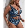 2 New Women's One-piece Leopard Print Bikini Swimsuit Plus Size Fashion Swimsuit
