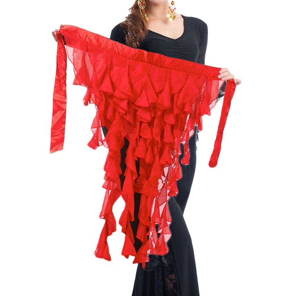 Shiny Hip Scarf Tassels Dancer Skirt Women Show Costumes
