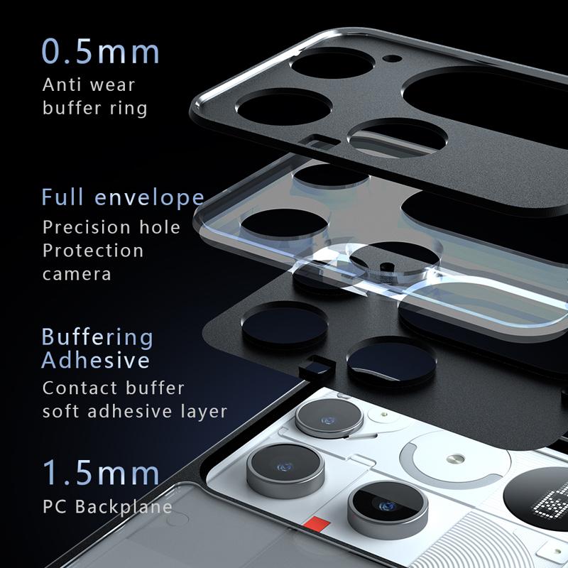 For Nothing Phone 3 Case Shockproof Frosted Skin Feel Matte PC+TPU Anti-fingerprint Transparent Cover for NothingPhone (3)
